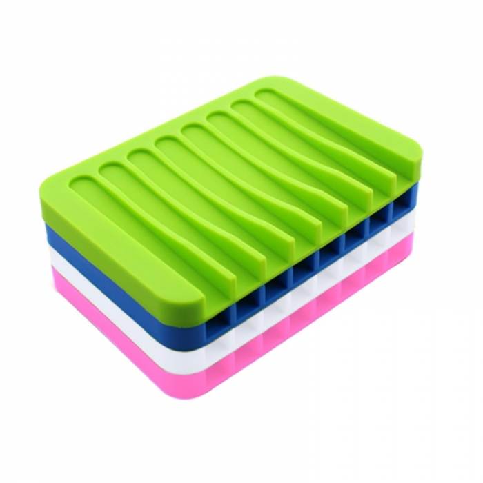 Flexible Silicone Soap And Jewelry Dish Plate Bathroom Accessories