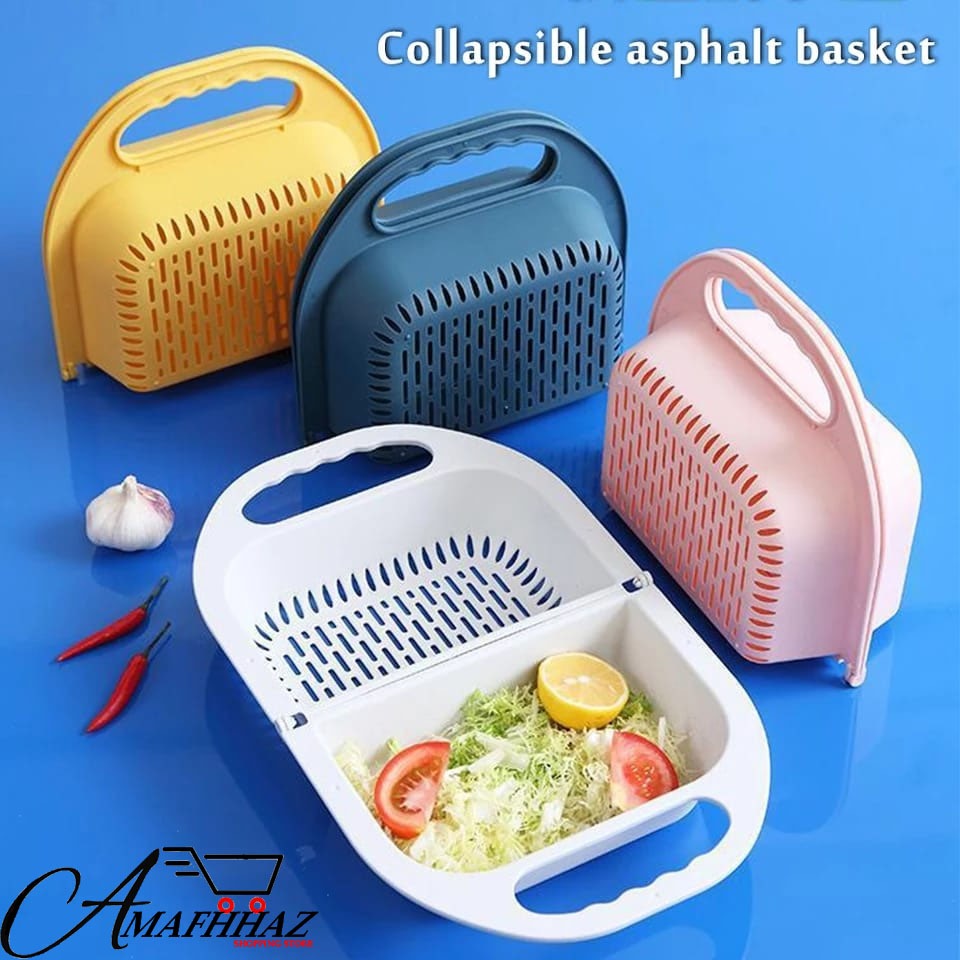 Folding Plastic Drain Basket