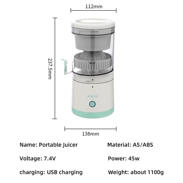 Citrus Juice Squeezer Rechargeable Juicer