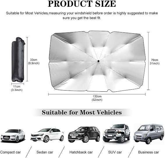 Car Windshield Sun Shade Umbrella