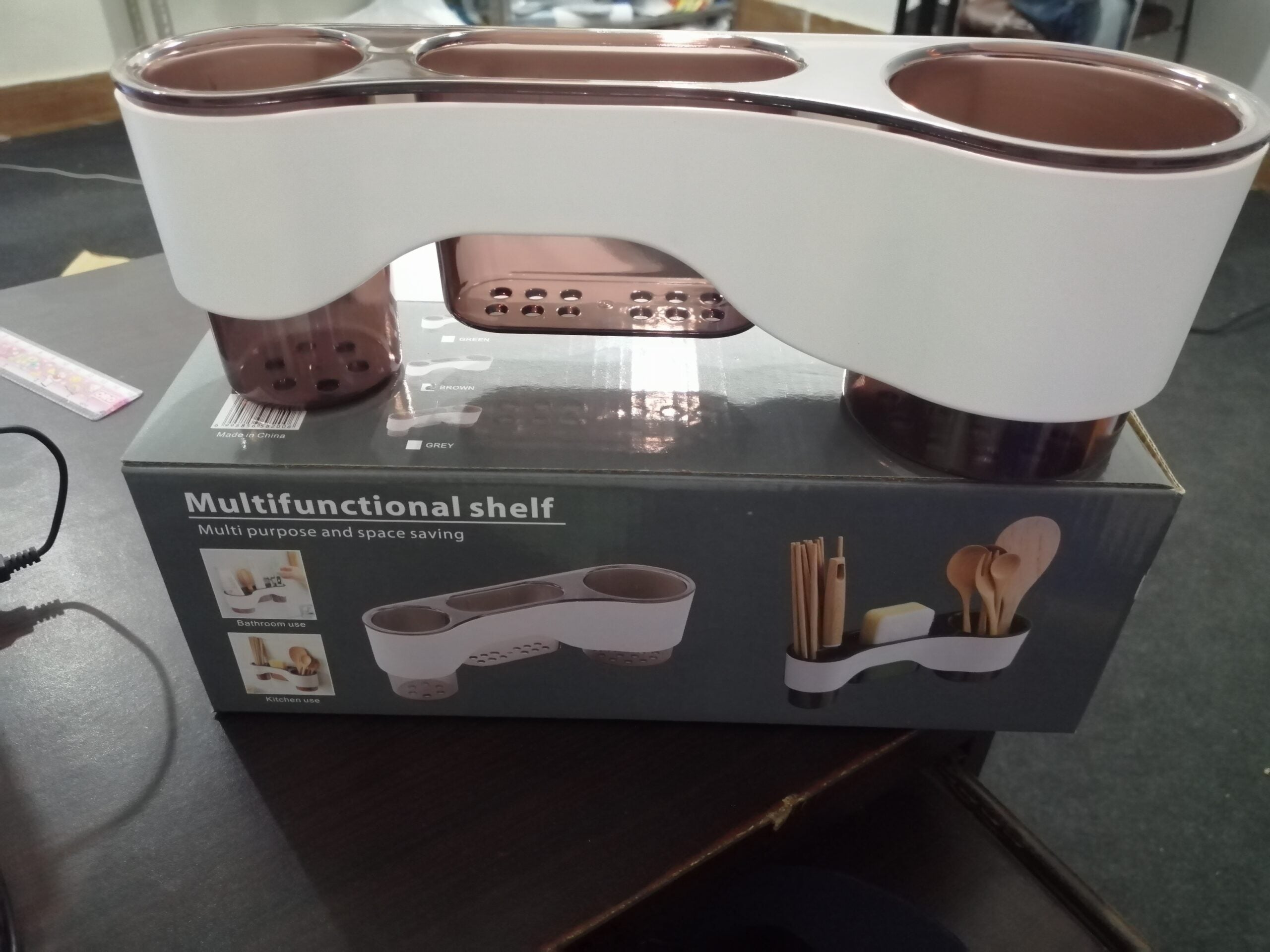 Bathroom drain rack