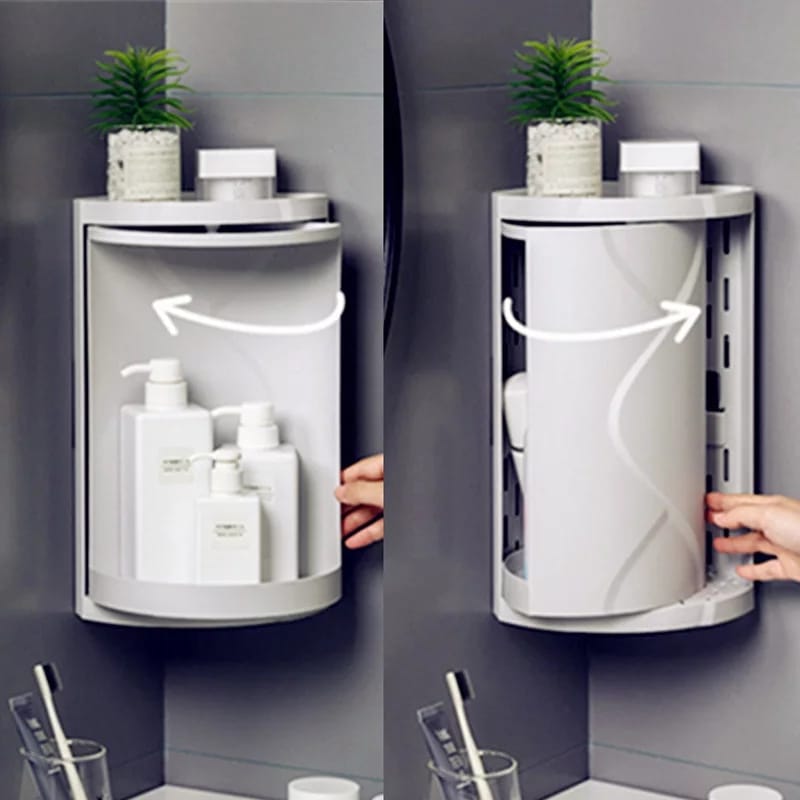 360 Bathroom Rotating Storage Rack