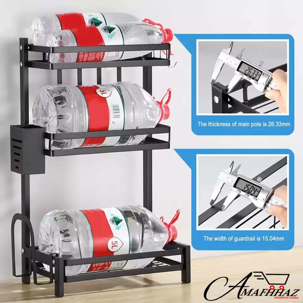 3 Layer Spice Bottle Iron Rack