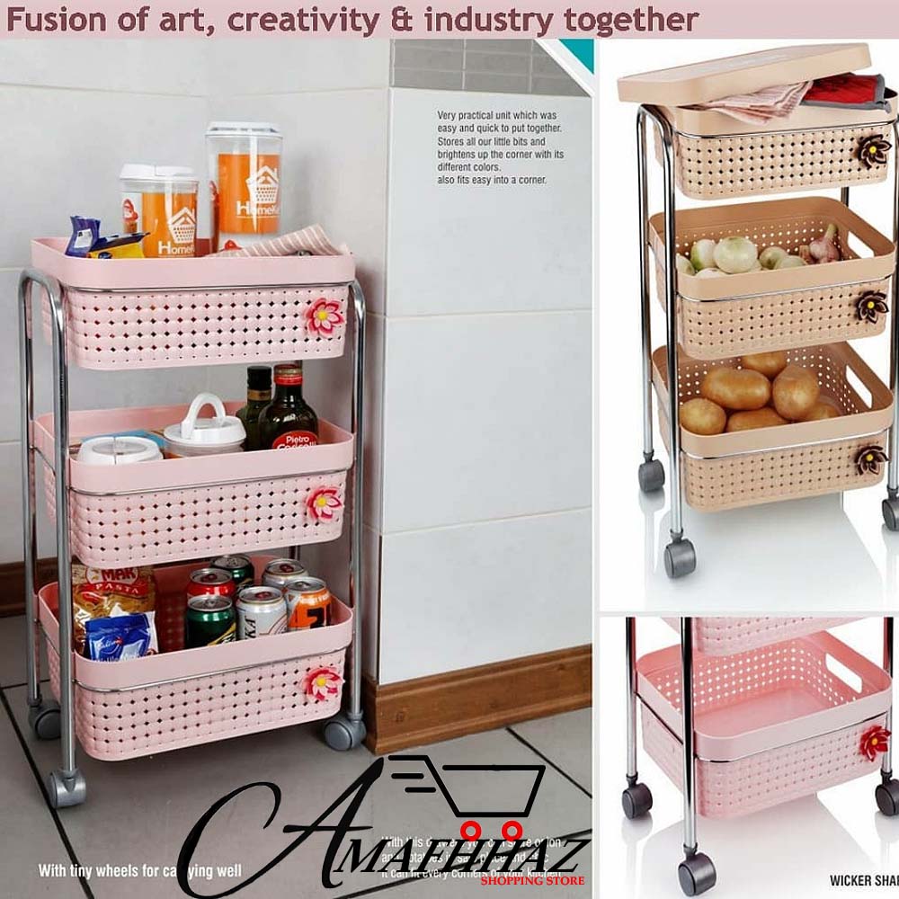3 layer fruits vegetable basket