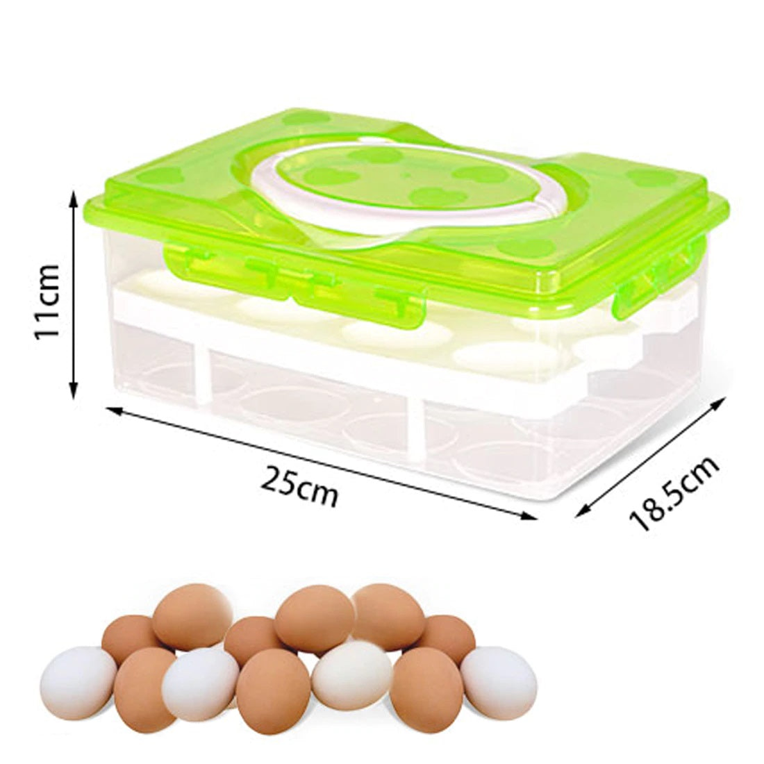 24 Grid Egg Tray with Lid
