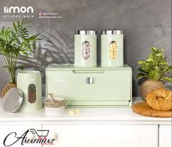 3pc Limon Bread Holder Jar Set