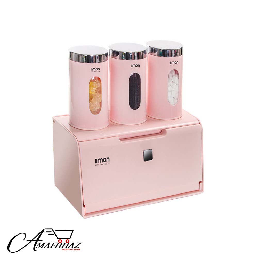 3pc Limon Bread Holder Jar Set