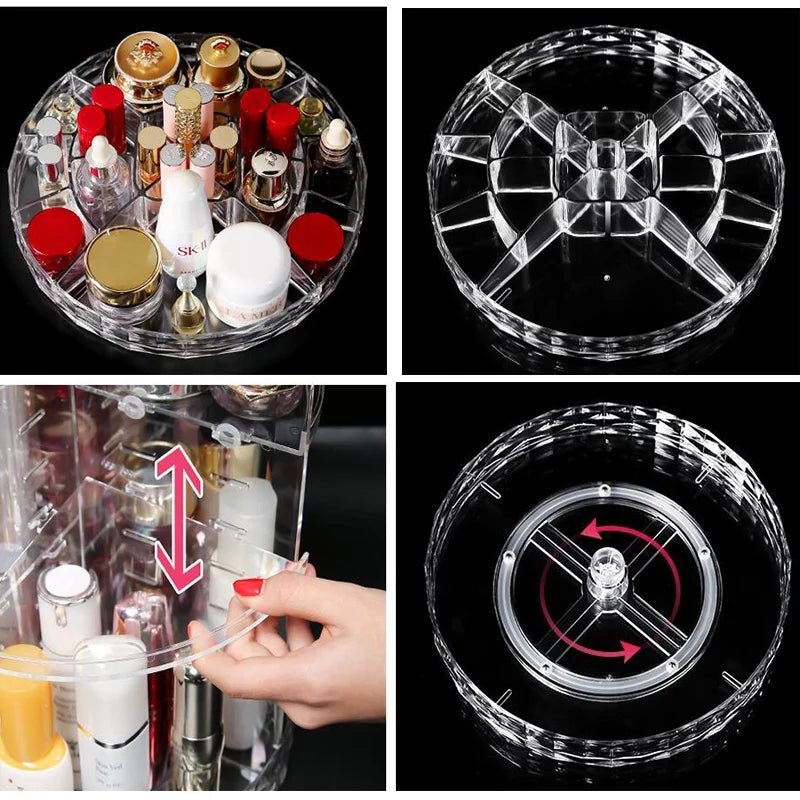 360 Degree Rotation Makeup Organizer