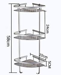 3 Tier aluminum washroom Corner