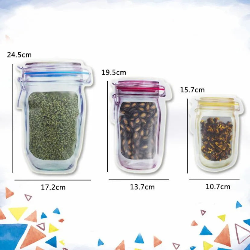 3 Pcs Airtight Lock Pouch