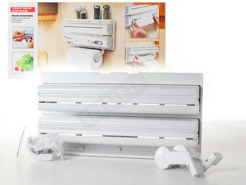 3 In 1 Kitchen Triple Paper Dispenser