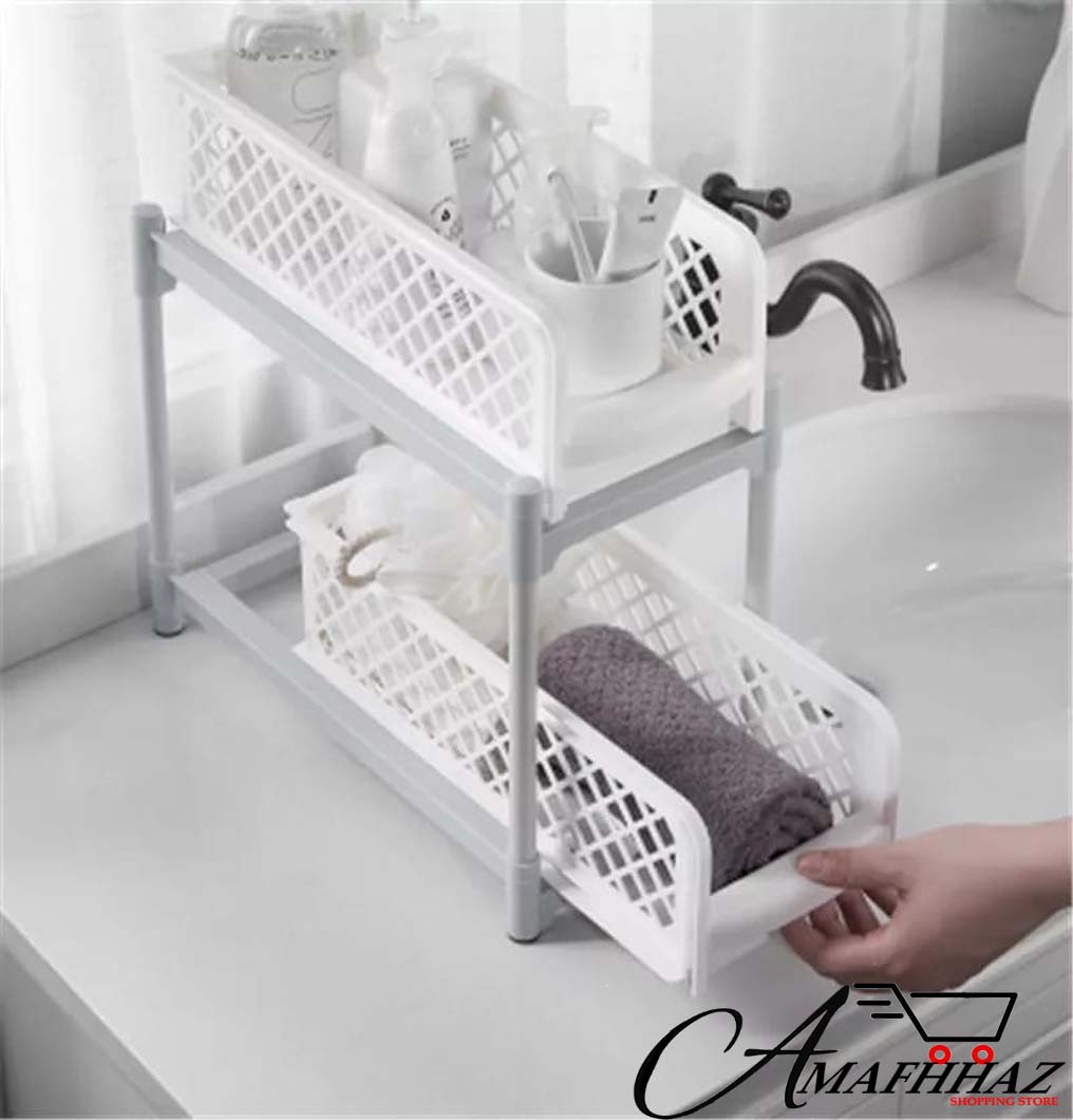 2 Layer Storage Shelf Organizer