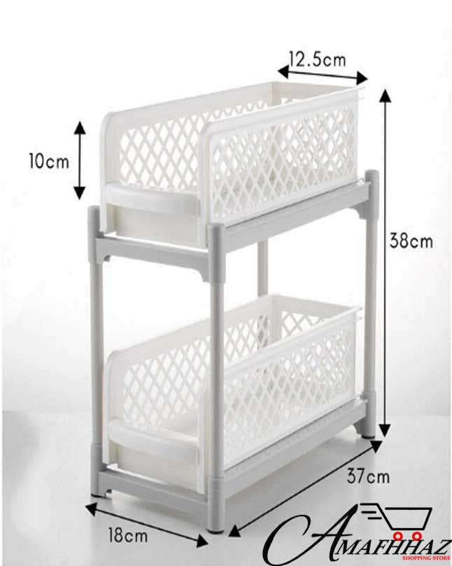 2 Layer Storage Shelf Organizer