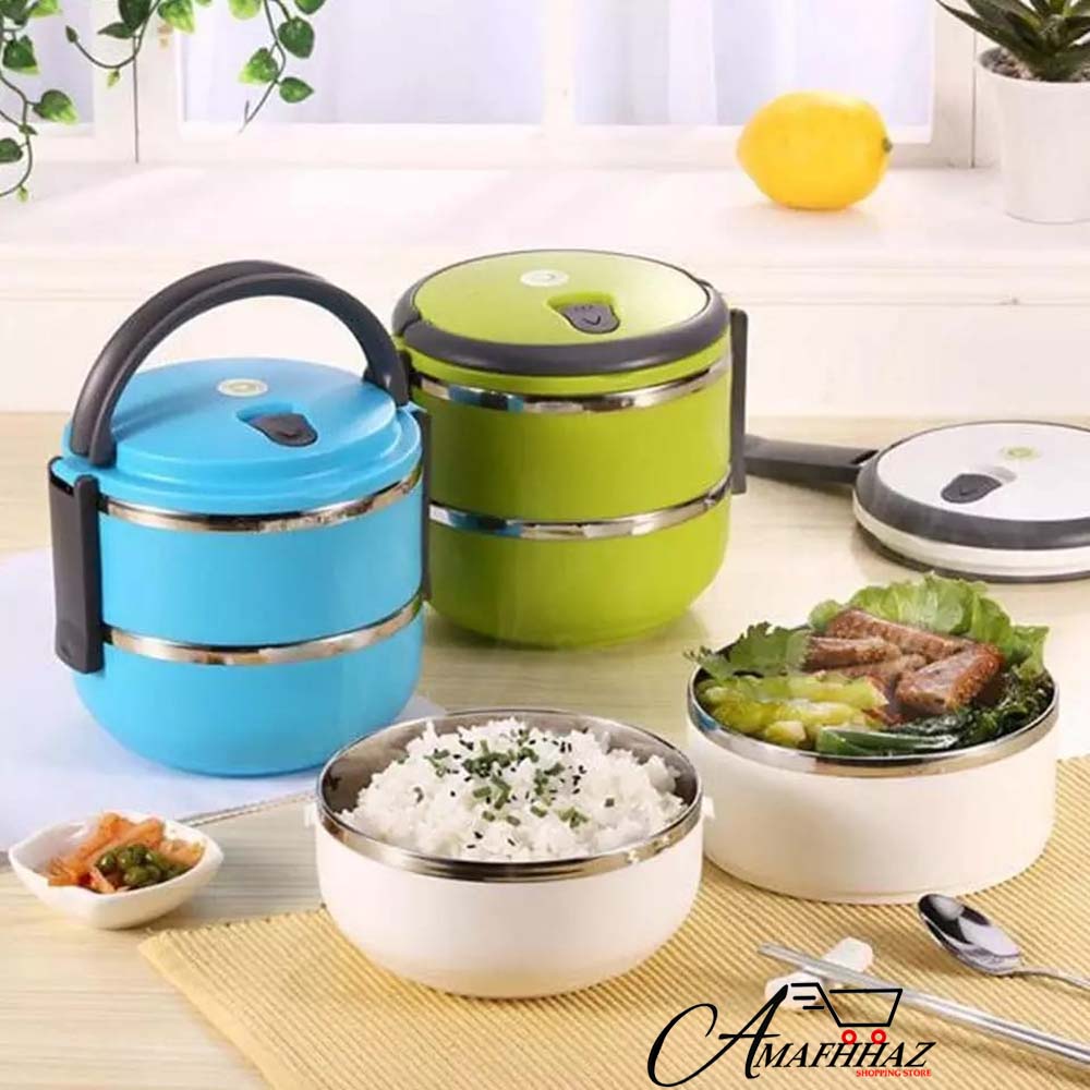2 Layer Portable Lunch Box