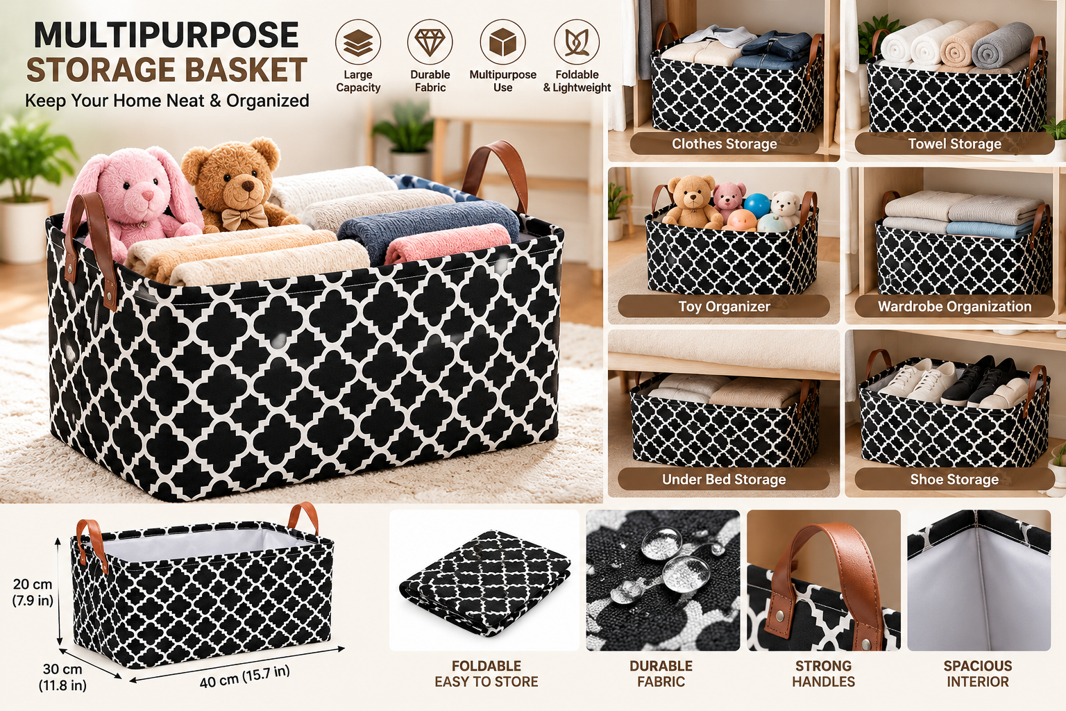 Multipurpose Storage Basket Showcase