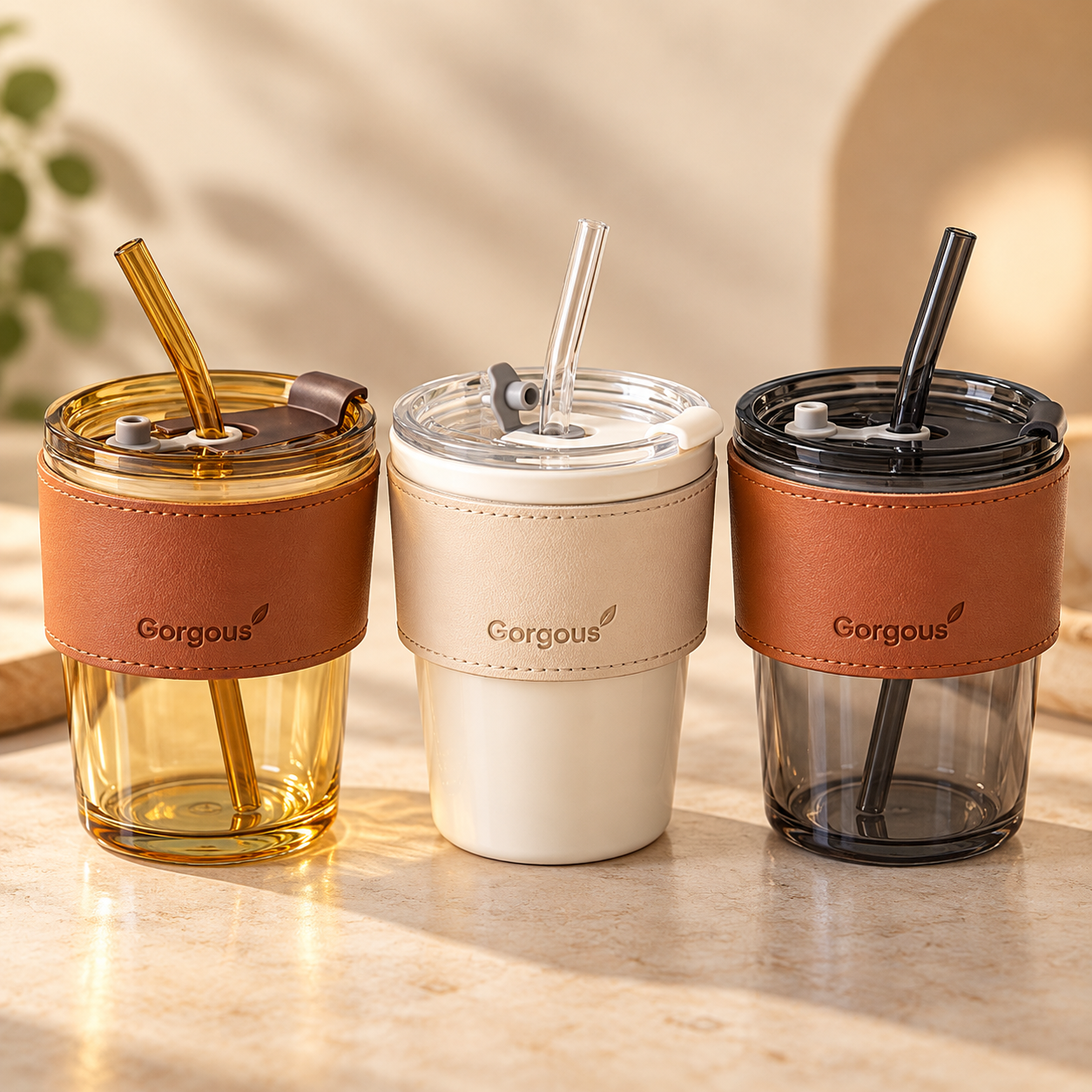 Premium Trio of Reusable Tumblers