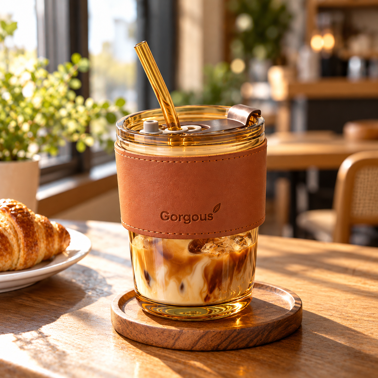 Cozy Iced Latte Café Still Life