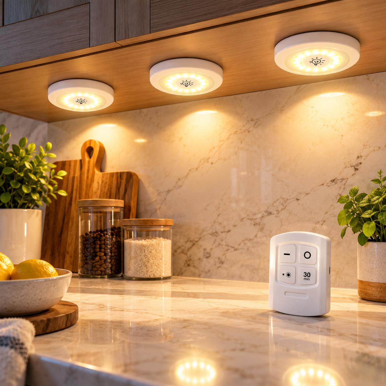 Cozy Under Cabinet Kitchen Glow