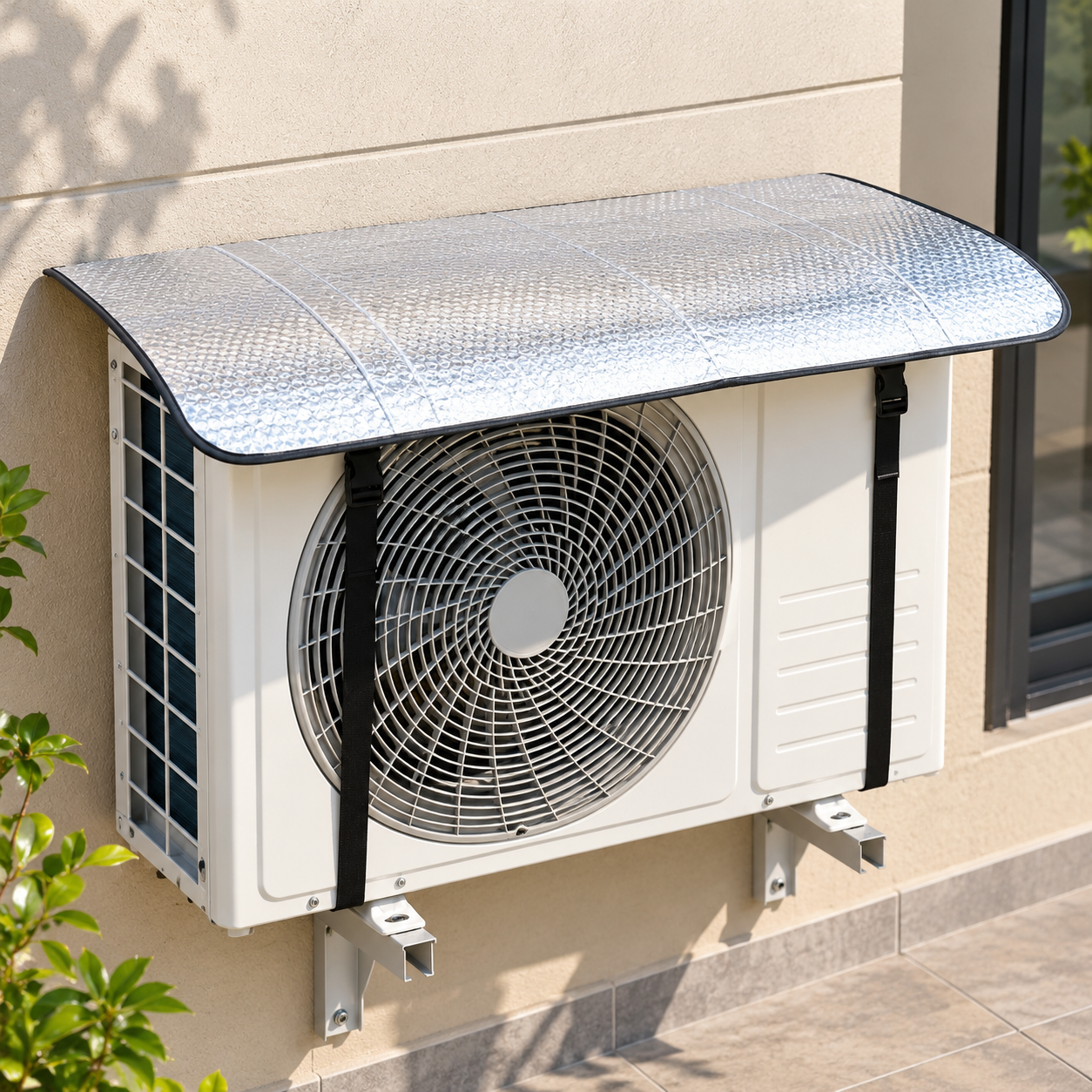 Wall Mounted AC with Reflective Canopy