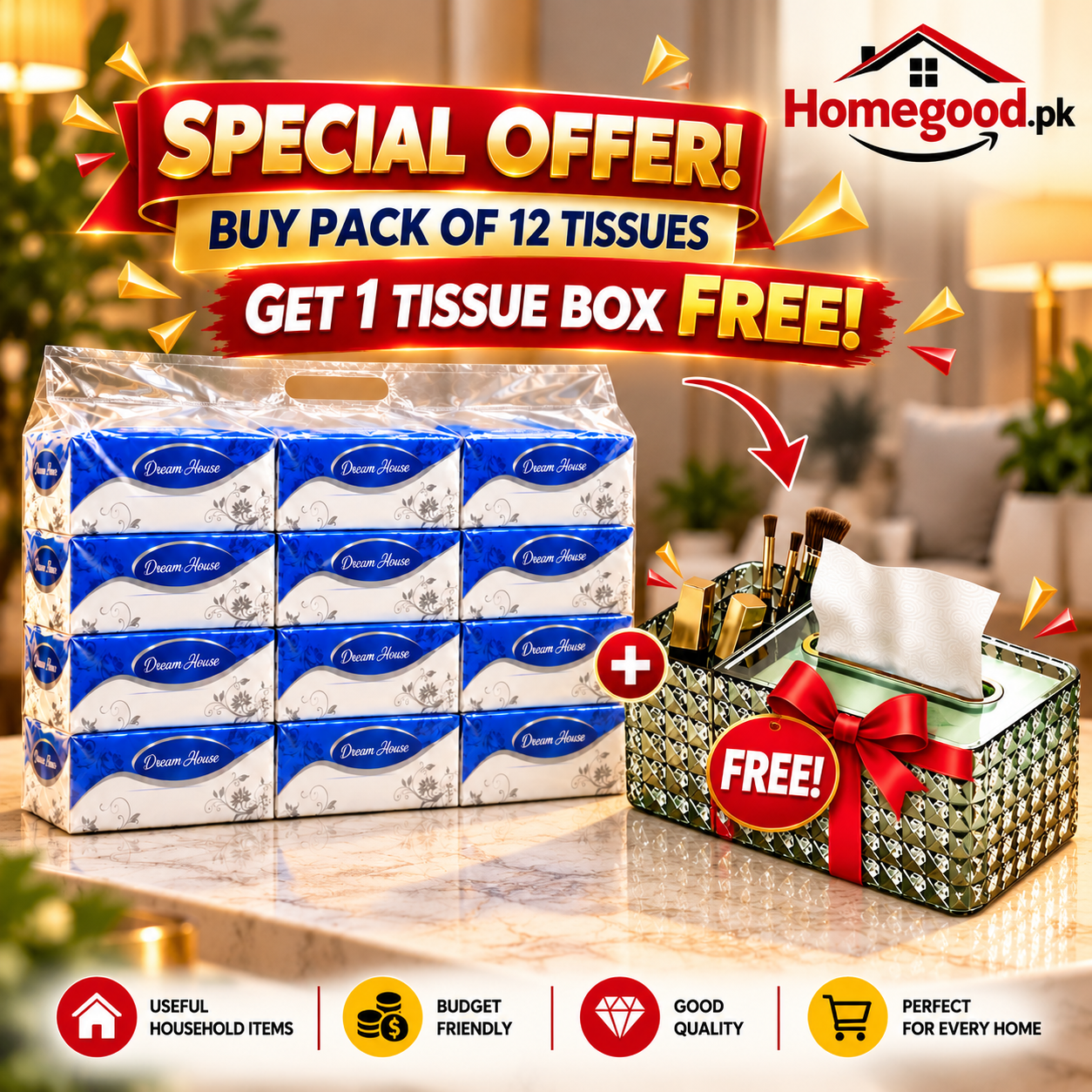Homegood.pk Special Offer Tissue Bundle