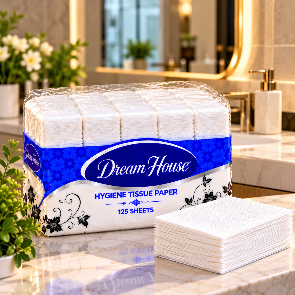 Dream House Tissue in a Spa Vanity (1)