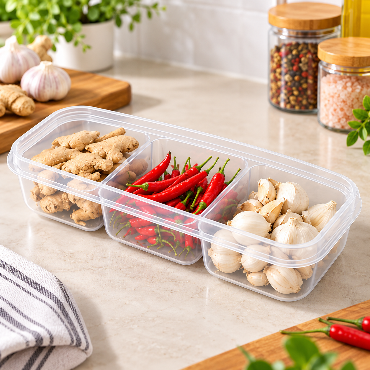 Clear Compartment Meal Prep Container 2