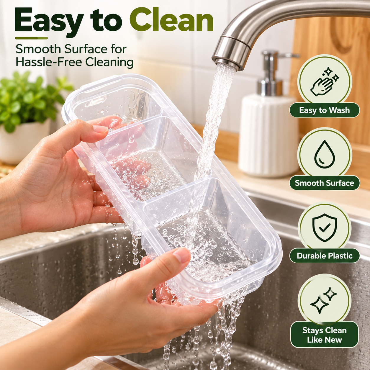 Easy to Clean Container Rinse