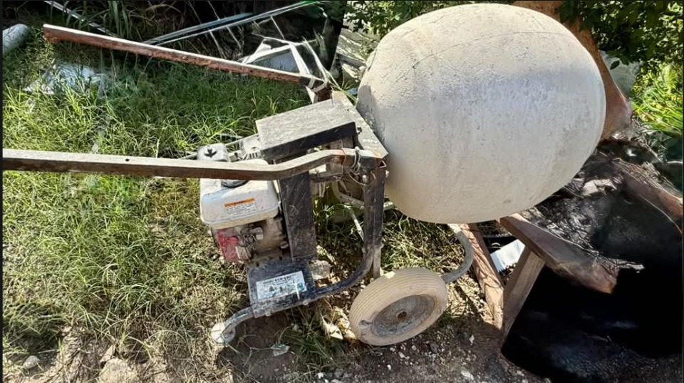 Gas-Powered Portable Concrete Mixer available for rent from M3 Rental in Houston