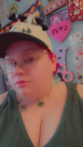 photo of customer wearing earrings