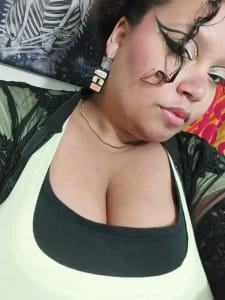 photo of customer wearing earrings