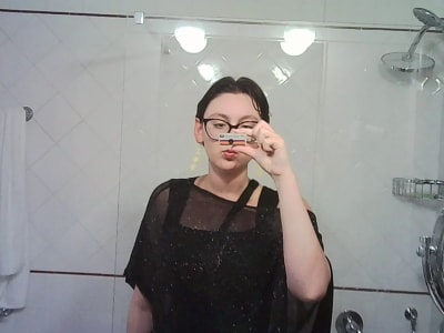 photo of customer wearing earrings