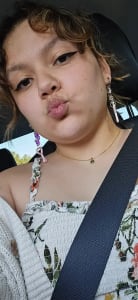 photo of customer wearing earrings