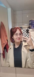 photo of customer wearing earrings