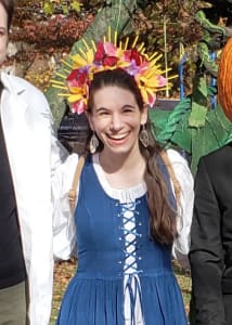 photo of customer wearing earrings