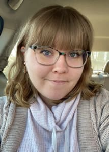 photo of customer wearing earrings