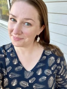 photo of customer wearing earrings