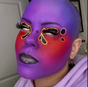 photo of customer wearing earrings