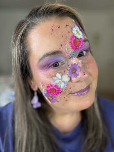 photo of customer wearing earrings
