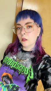 photo of customer wearing earrings