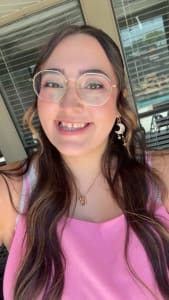 photo of customer wearing earrings
