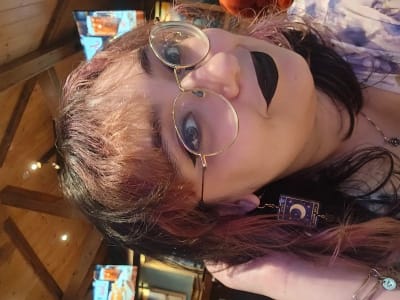 photo of customer wearing earrings