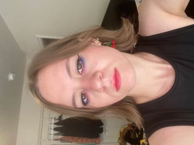 photo of customer wearing earrings
