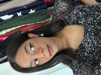 photo of customer wearing earrings