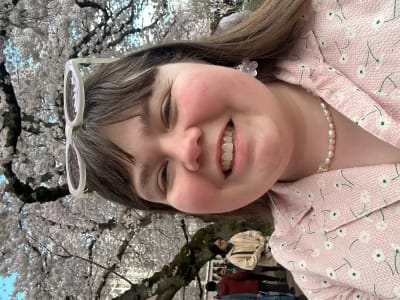 photo of customer wearing earrings