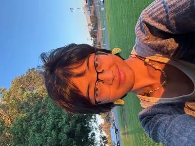 photo of customer wearing earrings