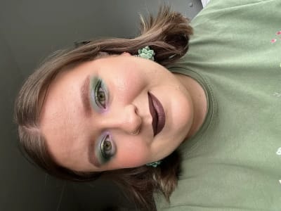 photo of customer wearing earrings