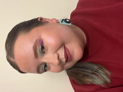 photo of customer wearing earrings