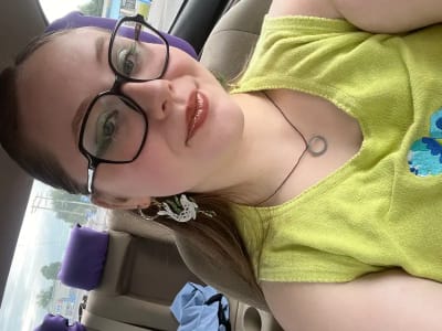 photo of customer wearing earrings