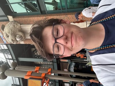 photo of customer wearing earrings