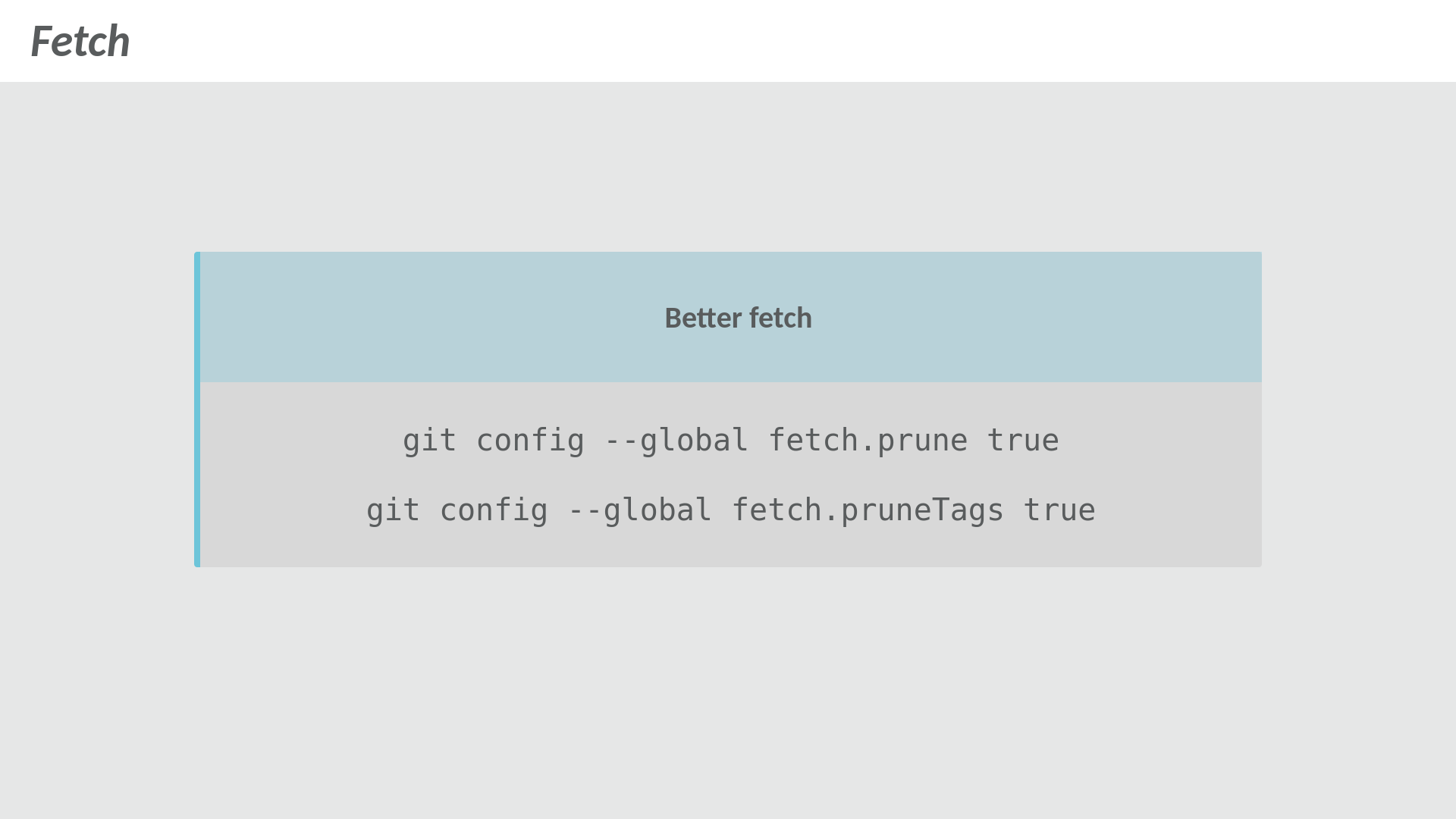 git fetch prune settings